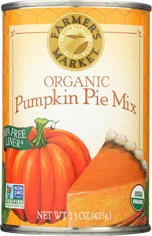 FARMERS MARKET FOODS: Organic Pumpkin Pie Mix, 15 oz - Vending Business Solutions