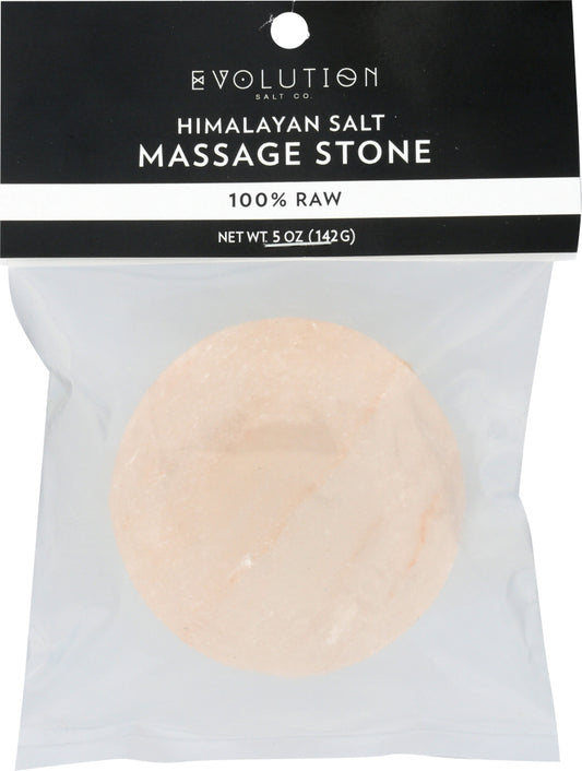 EVOLUTION SALT: Himalayan Salt Massage Stone Round Flat, 10 oz - Vending Business Solutions