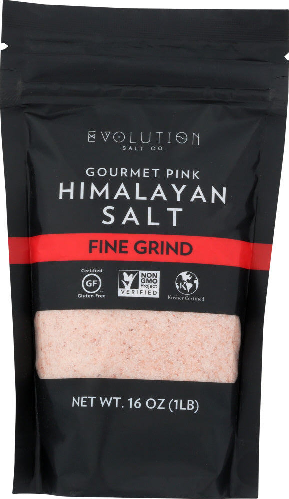 EVOLUTION SALT: Fine Grind Himalayan Salt, 1 lb - Vending Business Solutions
