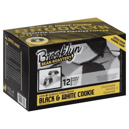 BROOKLYN BEAN ROASTERY: Coffee Black & White Cookie 12 pc, 5.5 oz - Vending Business Solutions