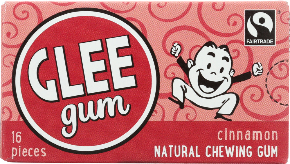 GLEE GUM: All Natural Chewing Gum Cinnamon, 16 pc - Vending Business Solutions