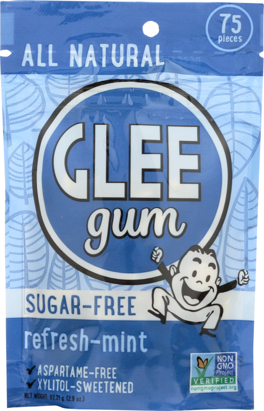 GLEE GUM: Sugar-Free Refresh-Mint, 75 Pieces - Vending Business Solutions