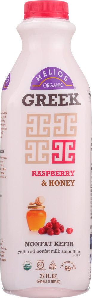 HELIOS: Greek Raspberry and Honey Nonfat Kefir, 32 oz - Vending Business Solutions