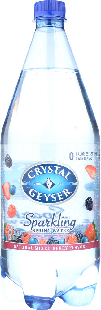 CRYSTAL GEYSER: Sparkling Spring Water Mixed Berry, 1.25 lt - Vending Business Solutions