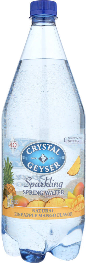 CRYSTAL GEYSER: Sparkling Spring Water Pineapple Mango, 1.25 lt - Vending Business Solutions