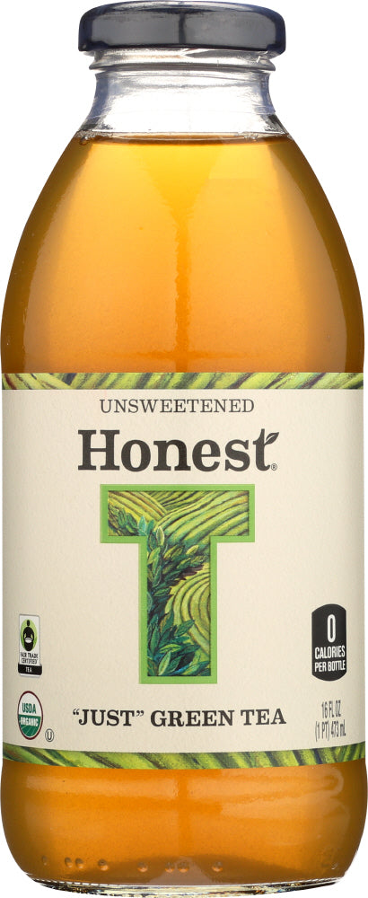 HONEST TEA: Organic Unsweetened Just Green Tea, 16 oz - Vending Business Solutions