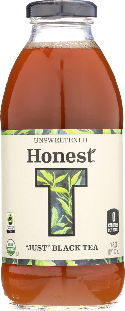 HONEST TEA: Organic Unsweetened Just Black Tea, 16 oz - Vending Business Solutions