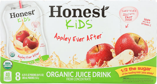 HONEST: Kids Organic Juice Drink Appley Ever After 8 Count, 54 Oz - Vending Business Solutions