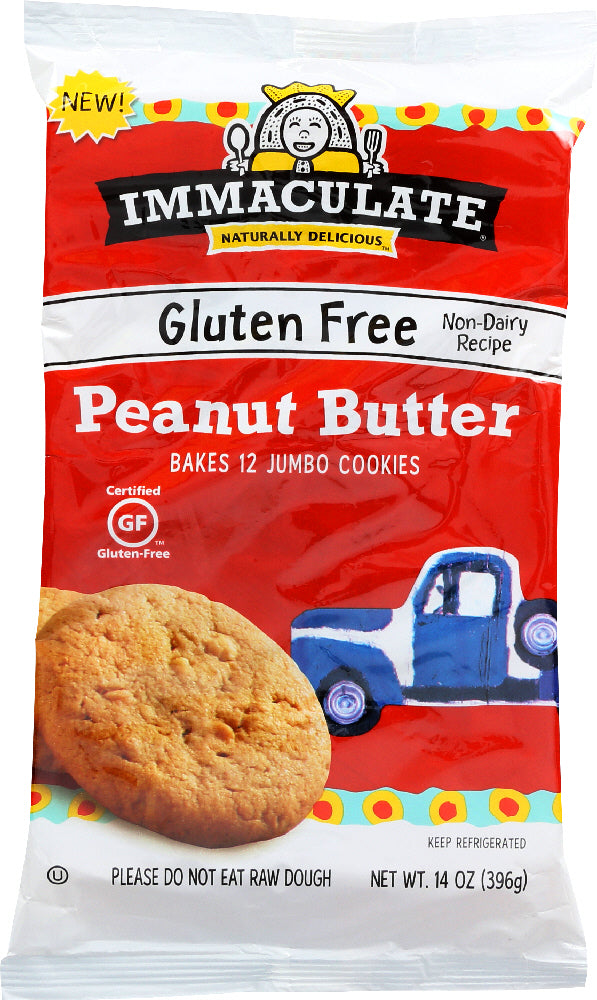 IMMACULATE BAKING: Gluten Free Peanut Butter Cookie Dough, 14 Oz - Vending Business Solutions