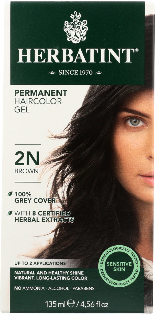 HERBATINT: Permanent Herbal Haircolor Gel 2N Brown, 4 oz - Vending Business Solutions