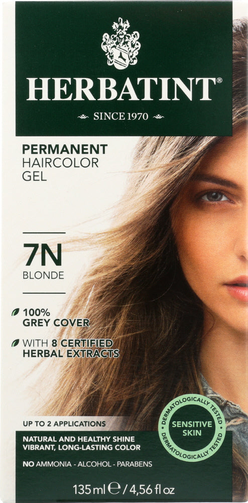 HERBATINT: Permanent Herbal Haircolor Gel 7N Blonde, 4 Oz - Vending Business Solutions