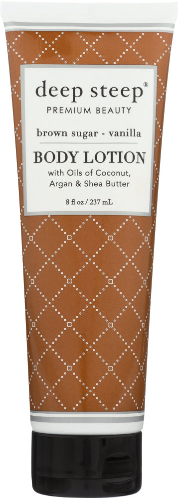 DEEP STEEP: Body Lotion Brown Sugar Vanilla, 8 oz - Vending Business Solutions