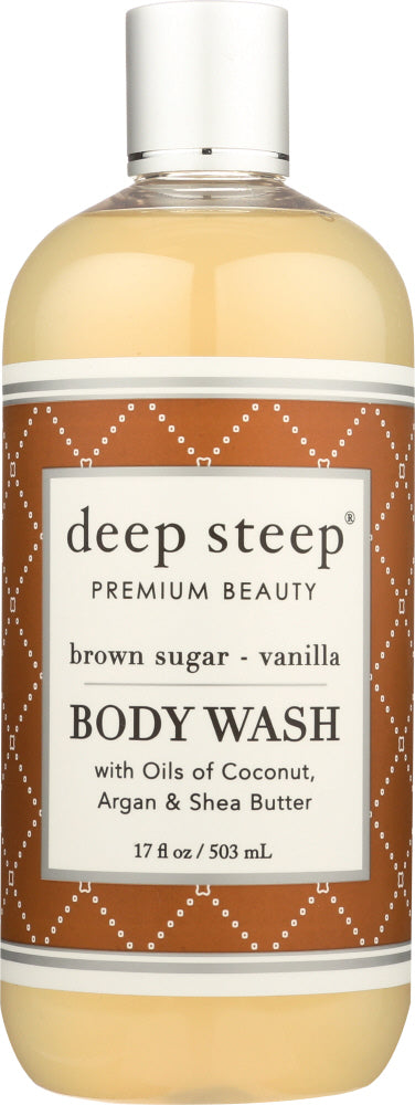 DEEP STEEP: Body Wash Brown Sugar Vanilla, 17 oz - Vending Business Solutions