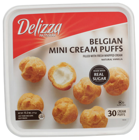 DELIZZA: Belgian Mini Cream Puffs, 13.20 oz - Vending Business Solutions