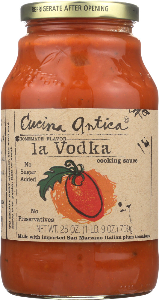 CUCINA ANTICA: Cooking Sauce La Vodka, 25 oz - Vending Business Solutions