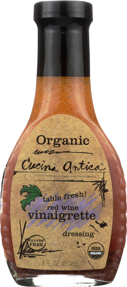 CUCINA ANTICA: Organic Red Wine Vinaigrette Dressing, 8 oz - Vending Business Solutions