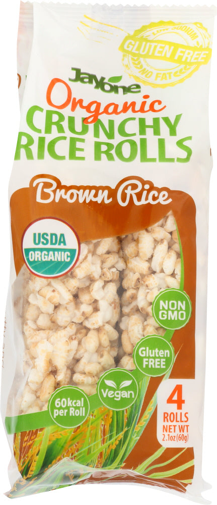JAYONE: Crunchy Rice Roll Brown Rice, 2.1 oz - Vending Business Solutions