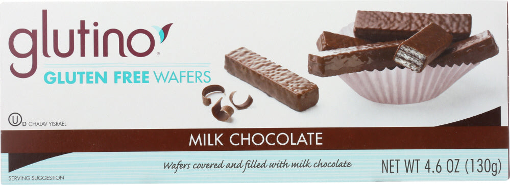 GLUTINO: Gluten Free Wafers Chocolate Covered, 4.6 oz - Vending Business Solutions