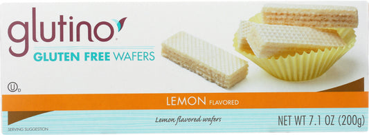 GLUTINO: Free Wafer Cookies Lemon, 7.10 oz - Vending Business Solutions