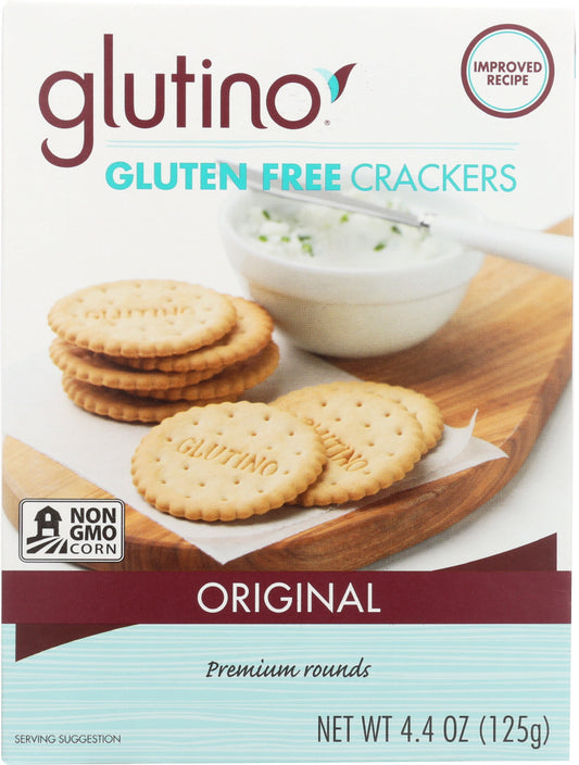 GLUTINO: Gluten Free Crackers Original, 4.4 oz - Vending Business Solutions