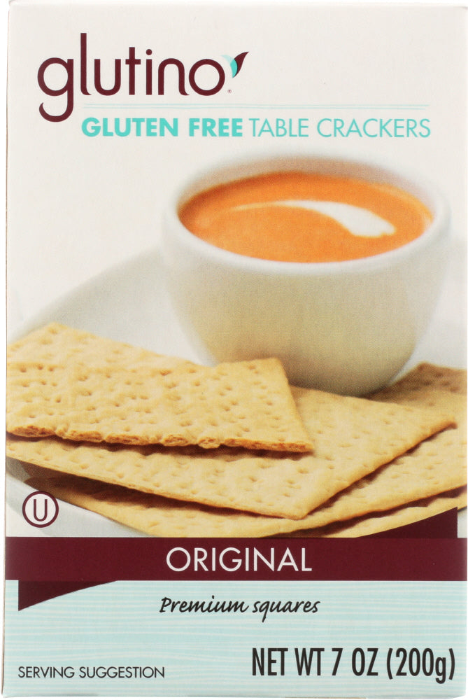 GLUTINO: Table Crackers Gluten Free, 7 oz - Vending Business Solutions