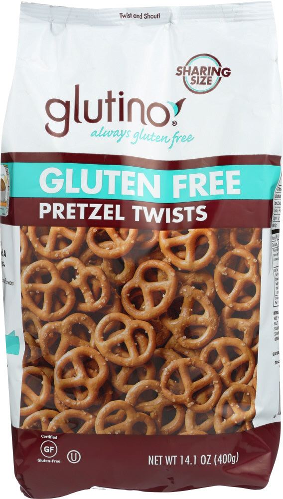 GLUTINO: Gluten Free Pretzel Twists, 14.1 oz - Vending Business Solutions
