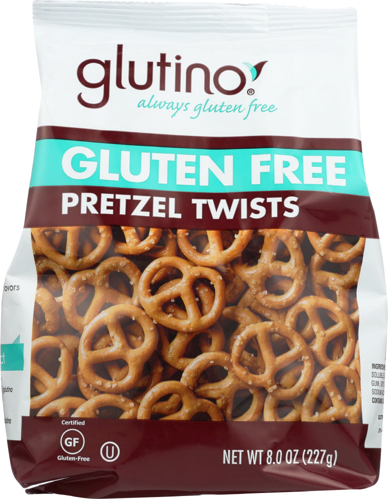 GLUTINO: Gluten Free Pretzel Twists, 8 oz - Vending Business Solutions