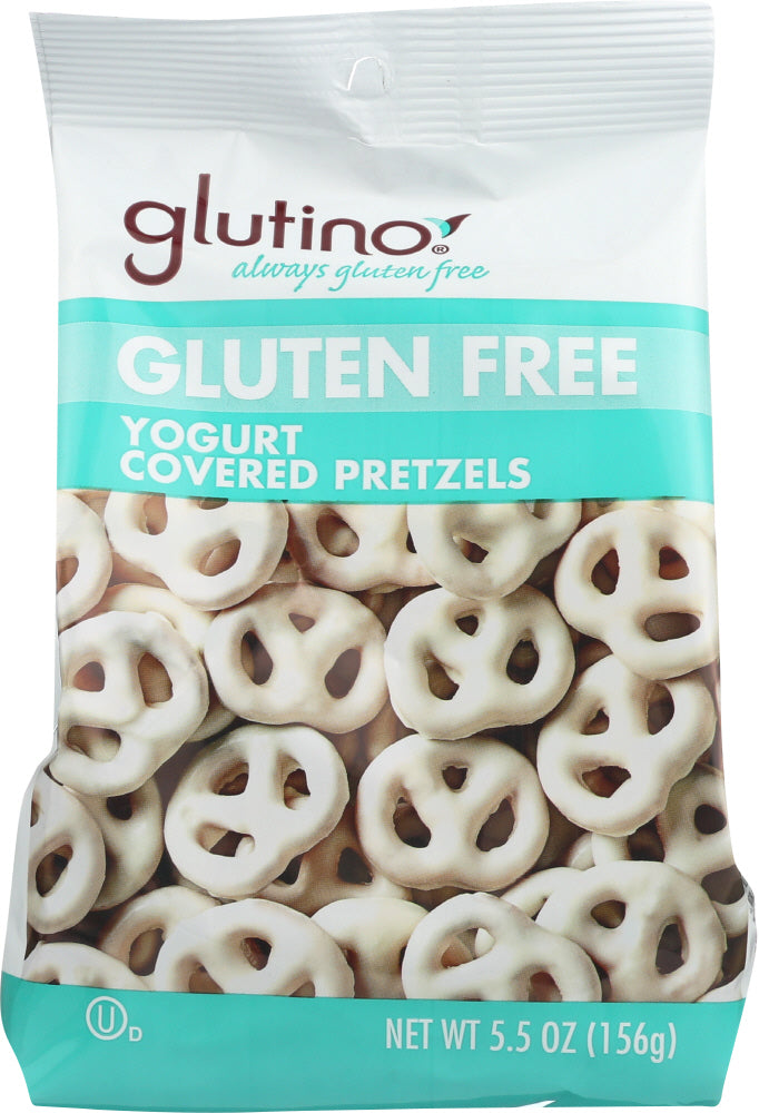 GLUTINO: Gluten Free Yogurt Covered Pretzels, 5.5 oz - Vending Business Solutions