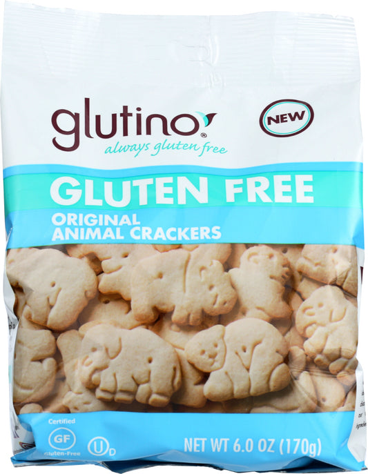 GLUTINO: Gluten Free Animal Crackers Original, 6 Oz - Vending Business Solutions