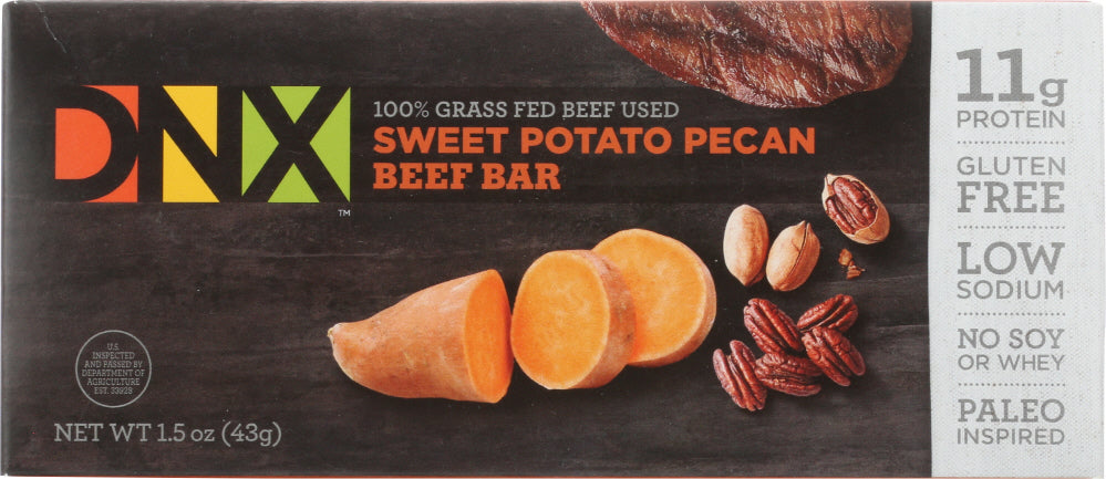 DNX: Sweet Potato Pecan Beef Bar, 1.5 oz - Vending Business Solutions