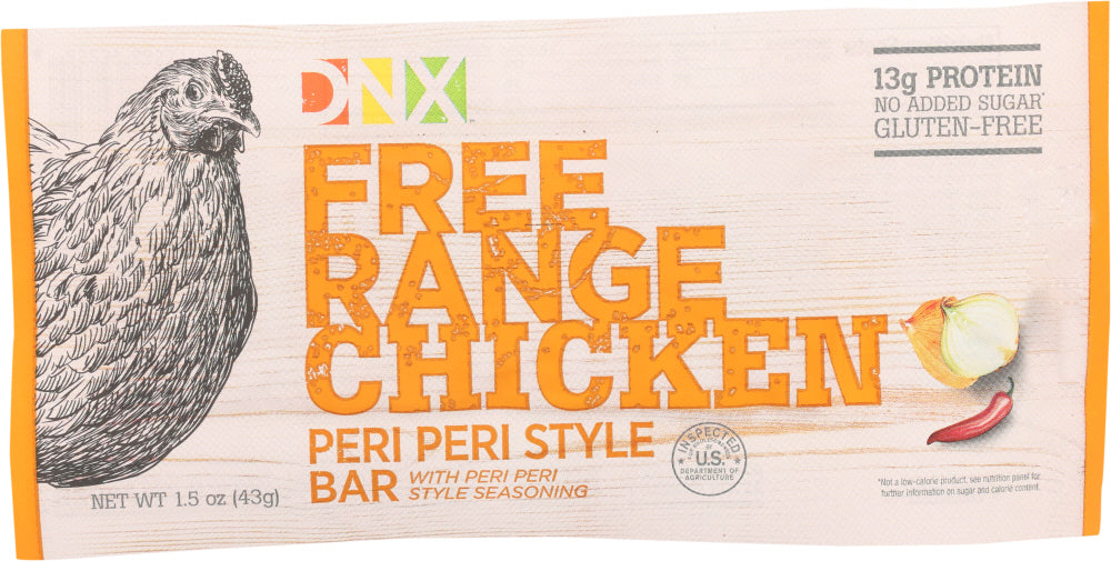 DNX: Free Range Chicken Peri Peri Style Bar, 1.5 oz - Vending Business Solutions