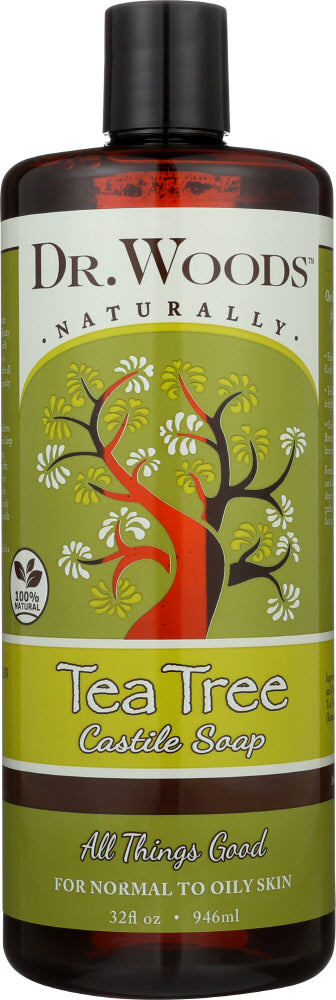 DR WOODS: Castile Liquid Soap Tea Tree, 32 oz - Vending Business Solutions