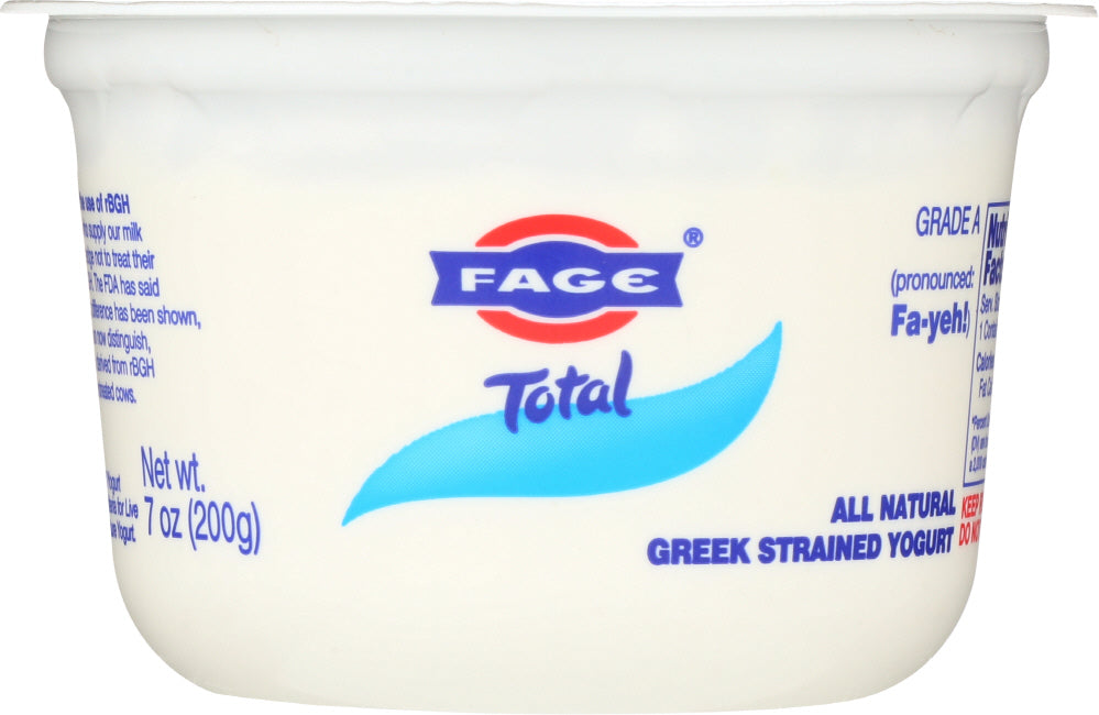 FAGE: Total Yogurt Greek Strained Plain, 7 oz - Vending Business Solutions