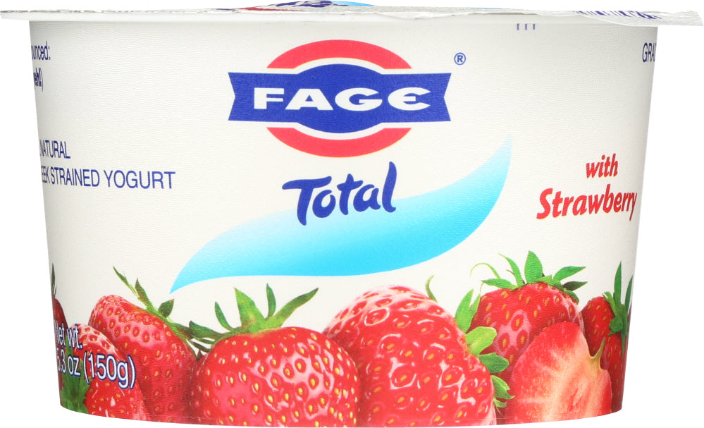 FAGE: Total Greek Total Strained Yogurt with Strawberry, 5.3 oz - Vending Business Solutions