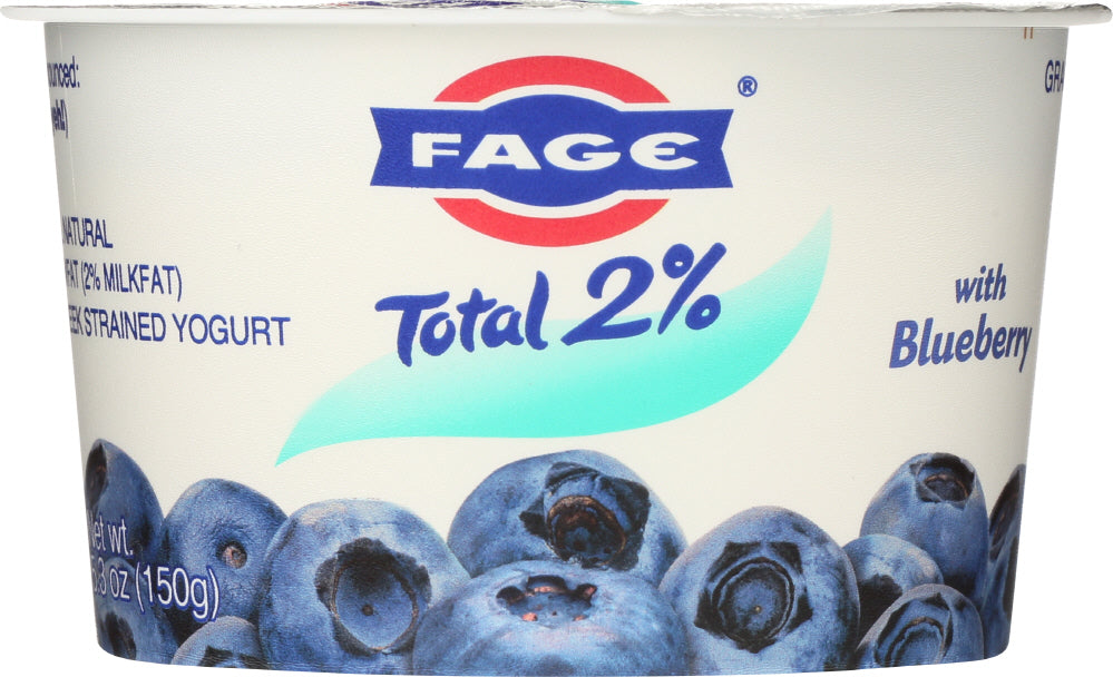 FAGE: Total 2% Blueberry Greek Strained Yogurt, 5.3 Oz - Vending Business Solutions