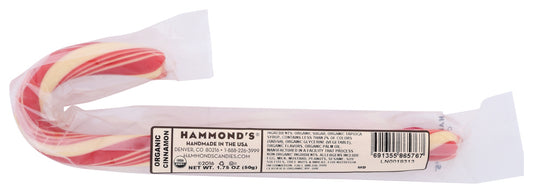 HAMMOND'S: Organic Cinnamon Candy Cane, 1.75 oz - Vending Business Solutions