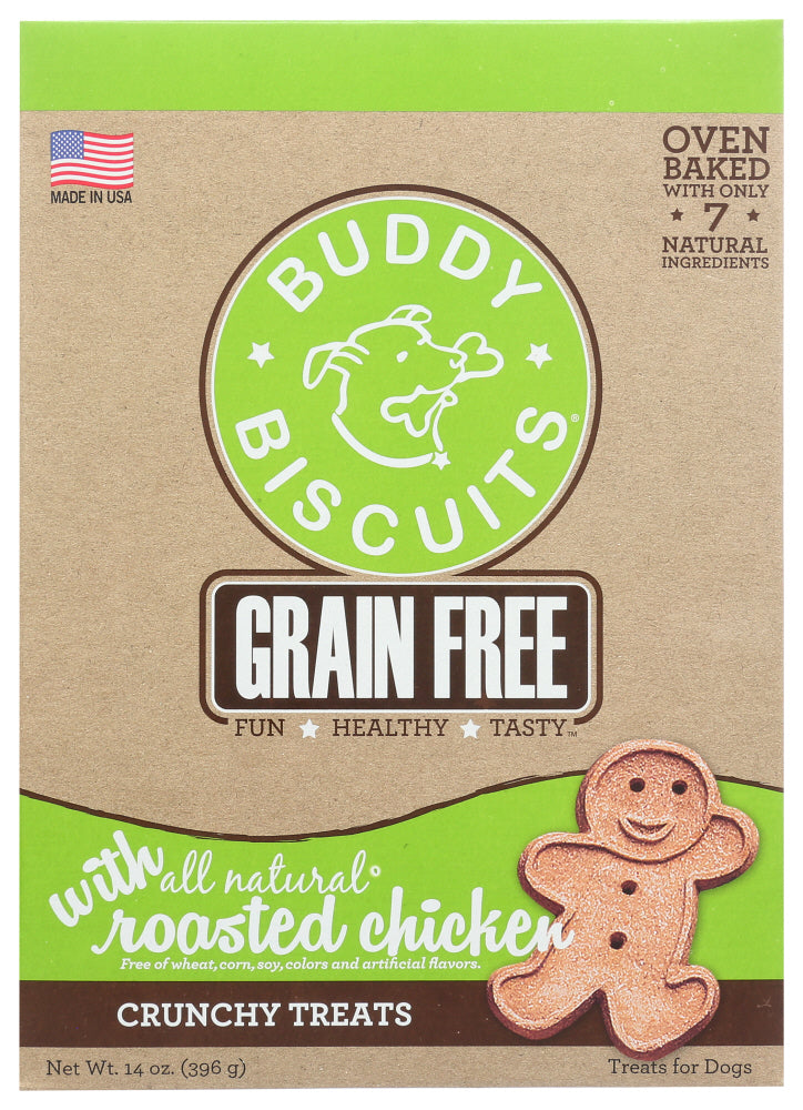 BUDDY BISCUITS: Treat Baked Dog Roasted Chicken, 14 oz - Vending Business Solutions
