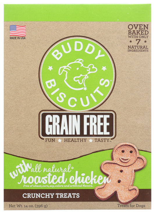 BUDDY BISCUITS: Treat Baked Dog Roasted Chicken, 14 oz - Vending Business Solutions