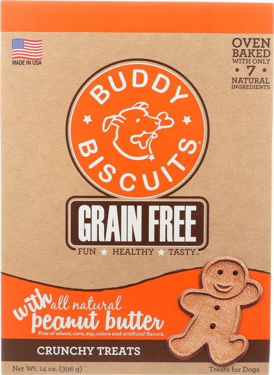BUDDY BISCUITS: Baked Peanut Butter Dog Biscuits, 14 oz - Vending Business Solutions