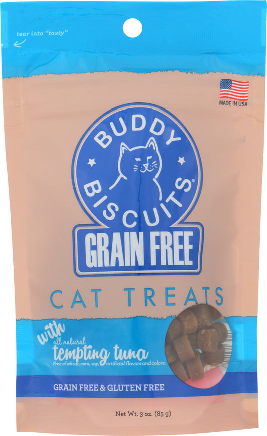 BUDDY BISCUITS: Tempting Tuna Cat Treats, 3 oz - Vending Business Solutions