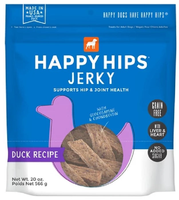 HAPPY HIPS: Dog Treat Jerky Duck, 20 oz - Vending Business Solutions
