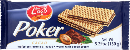GASTONE LAGO: Cookie Cocoa Cream Wafer Poker, 5.29 oz - Vending Business Solutions