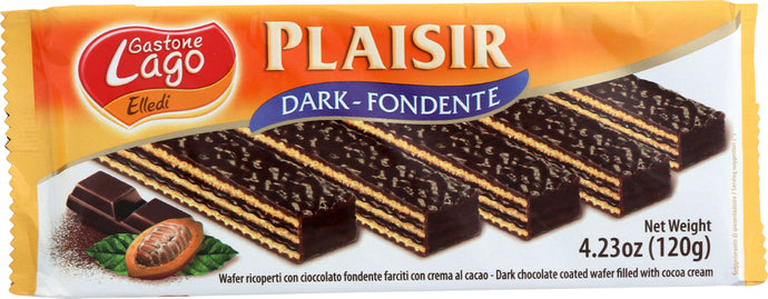 GASTONE LAGO: Dark Chocolate Coated Wafer Filled with Cocoa Cream, 4.23 oz - Vending Business Solutions
