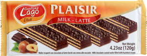 GASTONE LAGO: Milk Chocolate Coated Wafer Filled with Hazelnut Cream, 4.23 oz - Vending Business Solutions