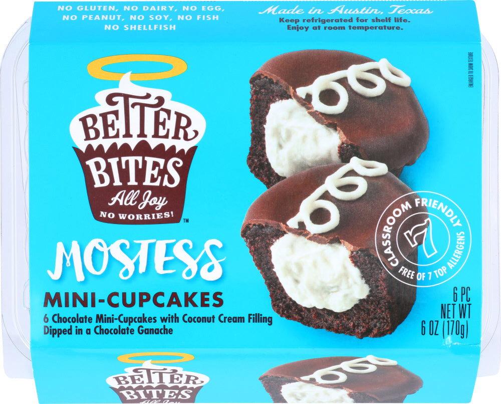 BETTER BITES: Mini Mostess Cupcake 6-Pack, 6 oz - Vending Business Solutions