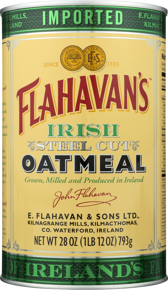 FLAHAVANS: Irish Oatmeal, 28 oz - Vending Business Solutions