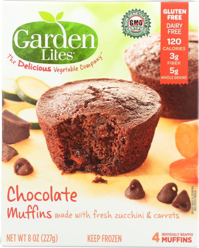 GARDEN LITES: Zucchini Chocolate Veggie Muffin Gluten Free All Natural, 8 oz - Vending Business Solutions