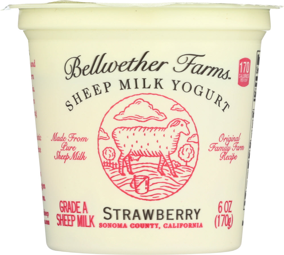 BELLWETHER FARMS: Sheep Milk Yogurt Strawberry, 6 oz - Vending Business Solutions