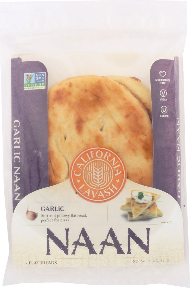 CALIFORNIA LAVASH: Naan Garlic, 11 oz - Vending Business Solutions
