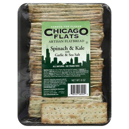 CHICAGO FLATS: Flatbread Spinach and Kale, 8 oz - Vending Business Solutions